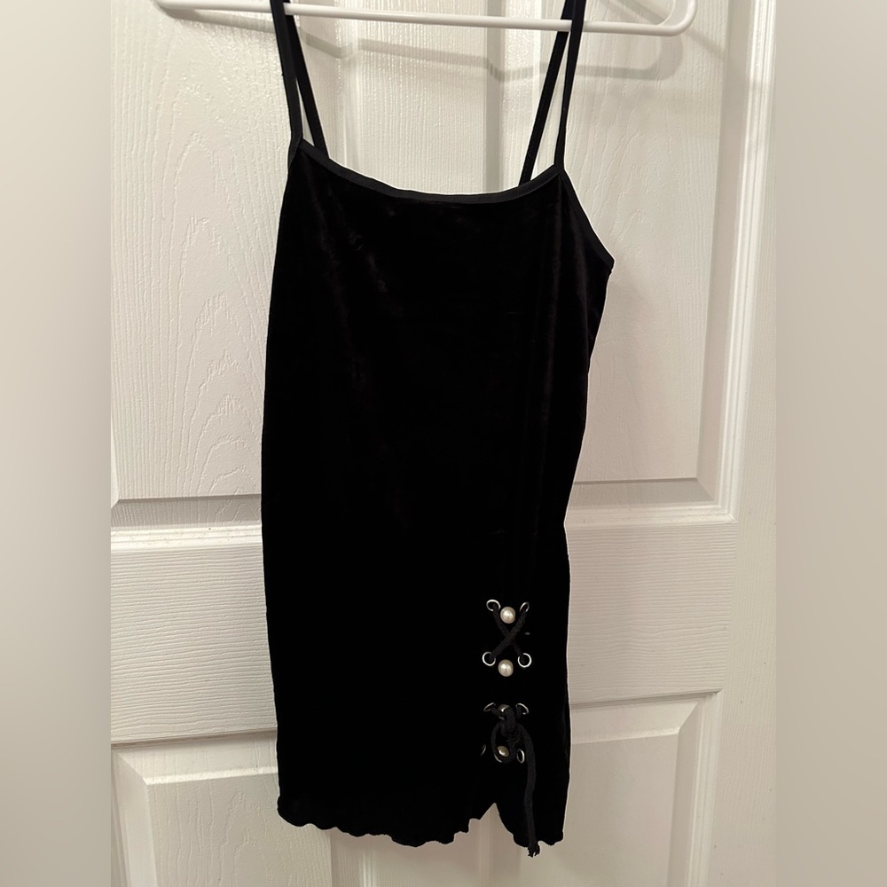 Black Velvet mini dress